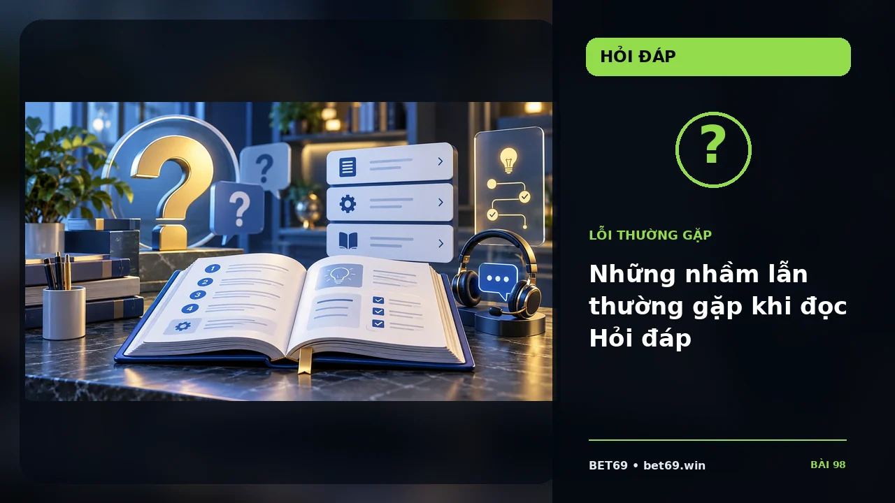 Những nhầm lẫn thường gặp khi đọc Hỏi đáp