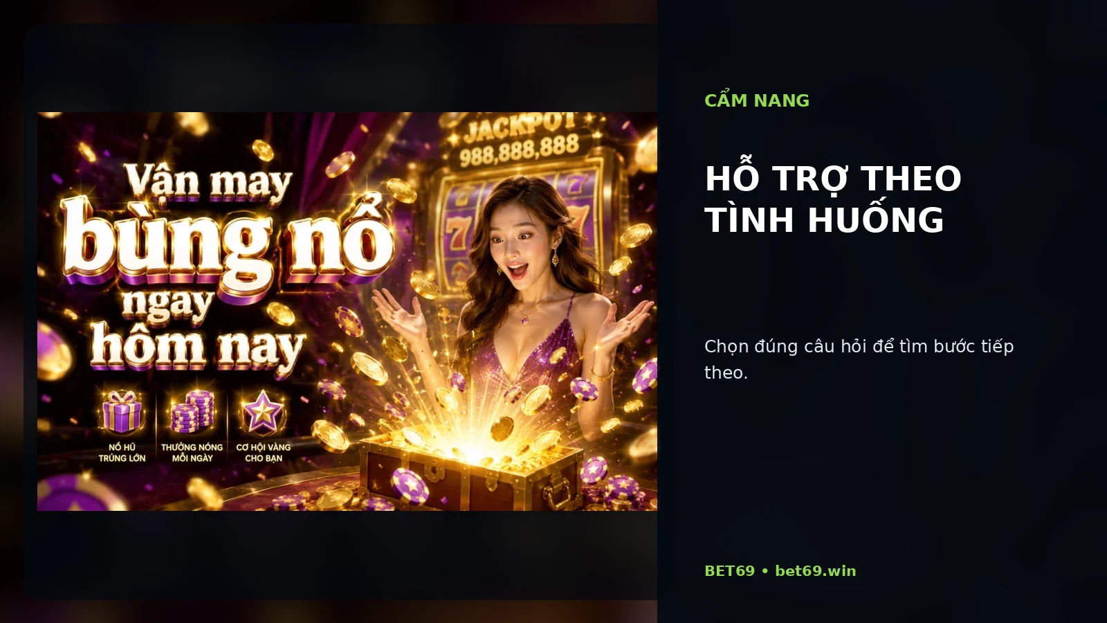 Hỗ trợ theo tình huống tại BET69