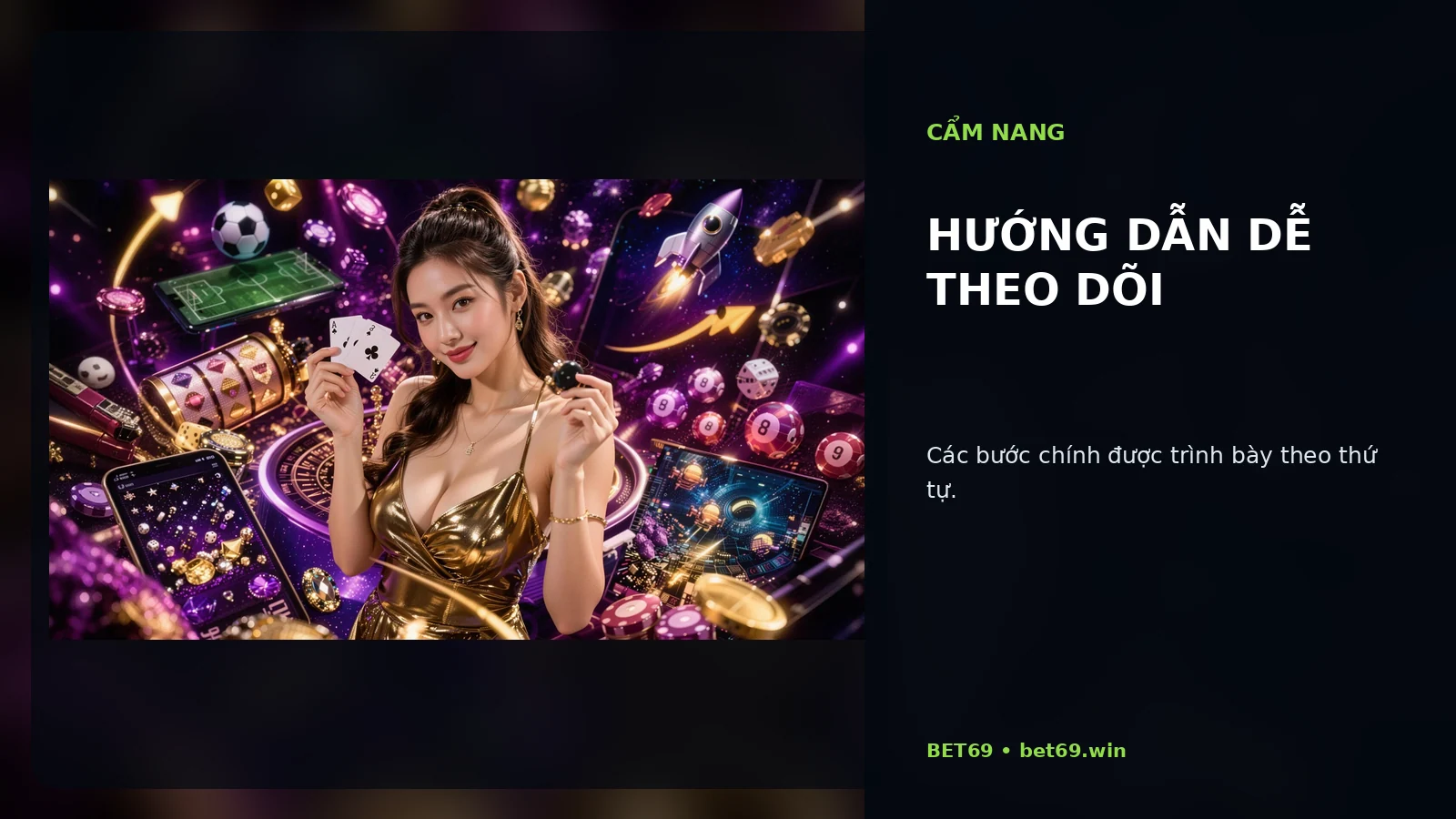 Hướng dẫn dễ theo dõi tại BET69